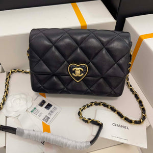 Chanel AS3986 Small Flap Bag Lambskin Plexi & Gold-Tone Metal Black - Default Title - View 6