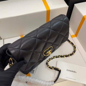 Chanel AS3986 Small Flap Bag Lambskin Plexi & Gold-Tone Metal Black - Default Title - View 7