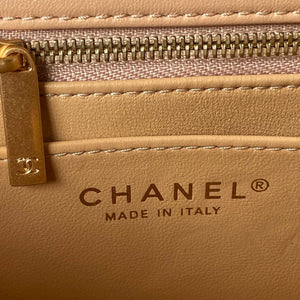 Chanel AS4041 Flap Classic Bag CF Camellia Lambskin Apricot Gold - Default Title - View 8