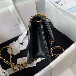 Chanel AS4051 Flap Bag Lambskin Gold Metal Black - Default Title - View 6