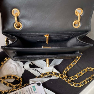 Chanel AS4051 Flap Bag Lambskin Gold Metal Black - Default Title - View 8