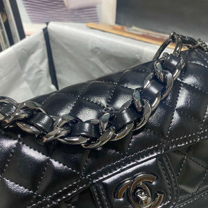 Chanel AS4051 Flap Bag Lambskin Black Metal with Black - Default Title - View 3