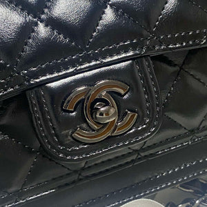 Chanel AS4051 Flap Bag Lambskin Black Metal with Black - Default Title - View 4