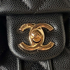 Chanel AS4058 Backpack Grained Shiny Calfskin & Gold-Tone Metal Black - Default Title - View 3