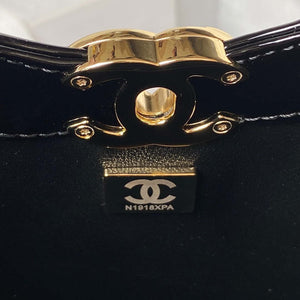 Chanel AS4133 mini Bi-color Chain patent leather Bag Black - Default Title - View 8