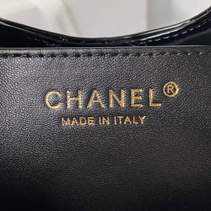Chanel AS4133 mini Bi-color Chain patent leather Bag Black - Default Title - View 9