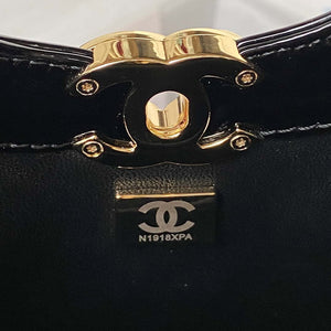 Chanel AS4133 mini Bi-color Chain patent leather Bag Rose Red - Default Title - View 9