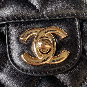 Chanel AS4140 Camellia Embossed With top Handle Bag Black - Default Title - View 3