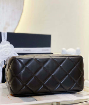 Chanel AS4198 MINI BOWLING BAG Lambskin & Wenge Wood Black - Default Title - View 6