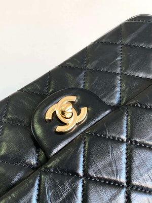 Chanel AS4199 Clutch Lambskin Gold tone Metal Black - Default Title - View 2