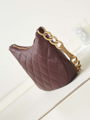 Chanel AS4220 HOBO Handbag Lambskin Wine Red - Default Title - View 5