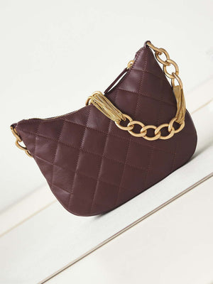Chanel AS4220 HOBO Handbag Lambskin Wine Red - Default Title - View 6