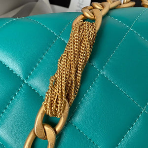 Chanel AS4231 Small Flap Bag Lambskin Green - Default Title - View 4