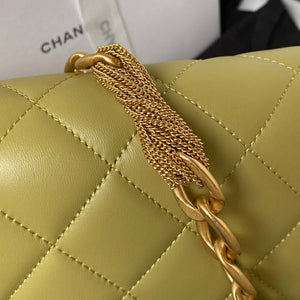 Chanel AS4231 Small Flap Bag Lambskin Yellow - Default Title - View 4