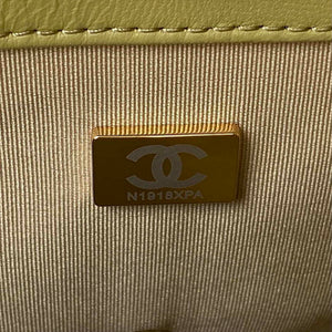 Chanel AS4231 Small Flap Bag Lambskin Yellow - Default Title - View 9
