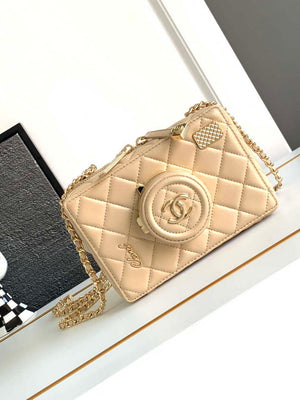 Chanel AS4817 Camera Case Apricot Lambskin Bag - Default Title - View 1