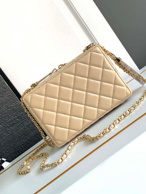 Chanel AS4817 Camera Case Apricot Lambskin Bag - Default Title - View 3