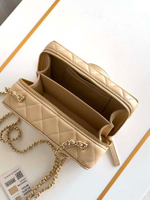 Chanel AS4817 Camera Case Apricot Lambskin Bag - Default Title - View 8