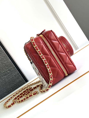 Chanel AS4817 Camera Case Red Lambskin Bag - Default Title - View 2
