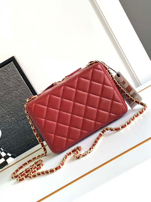 Chanel AS4817 Camera Case Red Lambskin Bag - Default Title - View 3