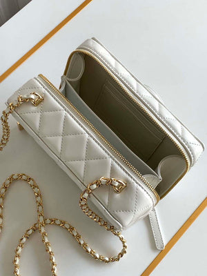 Chanel AS4817 Camera Case White Lambskin Bag - Default Title - View 9