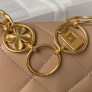 Chanel AS4274 Mini Flap Crossbody Bag Lambskin Apricot - Default Title - View 5