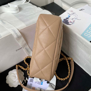 Chanel AS4274 Mini Flap Crossbody Bag Lambskin Apricot - Default Title - View 6
