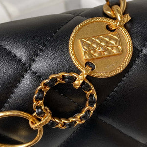 Chanel AS4274 Mini Flap Crossbody Bag Lambskin Black - Default Title - View 4