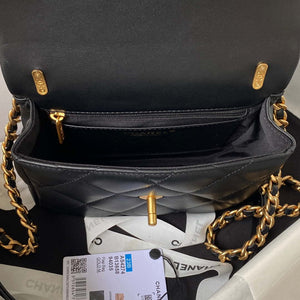 Chanel AS4274 Mini Flap Crossbody Bag Lambskin Black - Default Title - View 7