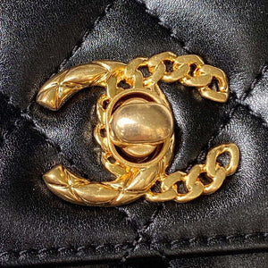 Chanel AS4306 Small Flap bag with Handle Lambskin Black - Default Title - View 3