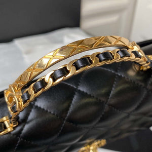 Chanel AS4307 Flap bag with Handle Lambskin Black - Default Title - View 4