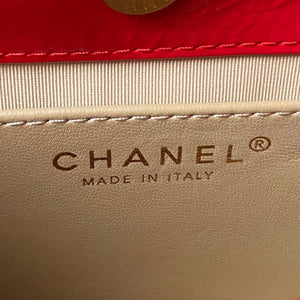 Chanel AS4323 Small Hobo Bag Shiny Crumpled Calfskin Gold Metal Red - Default Title - View 8