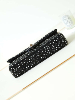 Chanel AS4372 Clutch Bag Strass Crystal Pearls & Ruthenium-Finish Metal - Default Title - View 6