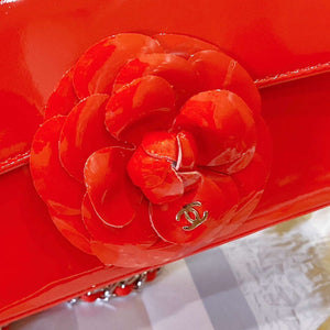 Chanel AS4388 Small Flap Bag Patent Calfskin & Gold Metal Red - Default Title - View 8