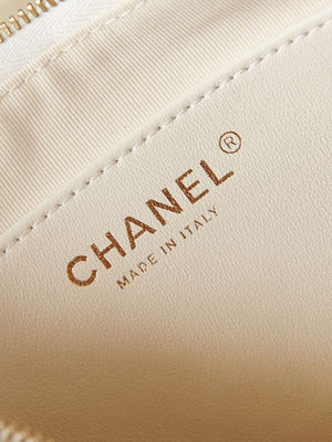 Chanel AS4422 23K Hobo Bag Lambskin Gold Metal White - Default Title - View 8