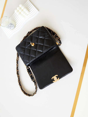 Chanel AS4423 Flap Lambskin bag Black - Default Title - View 7