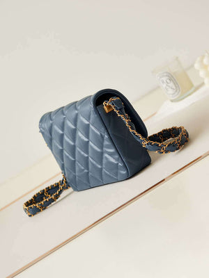 Chanel AS4423 Flap Lambskin bag Blue - Default Title - View 4