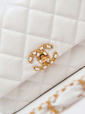 Chanel AS4423 Flap Lambskin bag White - Default Title - View 4