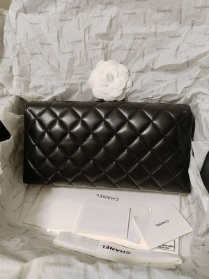 Chanel AS4455 CLUTCH Lambskin Imitation Pearls & Gold Metal Black - Default Title - View 5