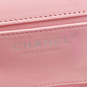 Chanel AS4498 Clutch Flap Bag Patent Calfskin & Gold Metal Pink - Default Title - View 9