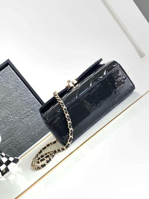 Chanel AS4511 Patent Calfskin & Gold-Tone Metal Black - Default Title - View 4