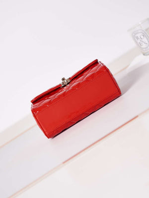 Chanel AS4511 Patent Calfskin & Gold-Tone Metal Red - Default Title - View 3