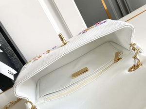 Chanel AS4561 Evening Bag Sequins & Silver-Tone Metal White & Purple - Default Title - View 8