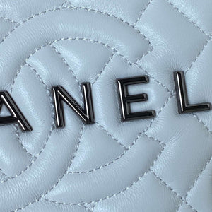 Chanel AS4579 Star Handbag metallic Lambskin Black metal White - Default Title - View 4