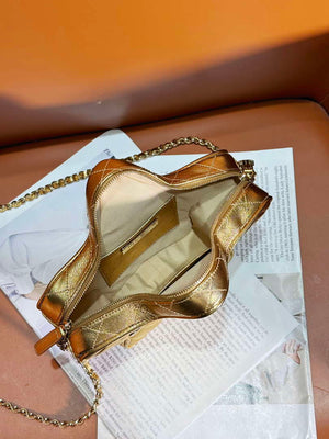 Chanel AS4579 Star Handbag metallic Lambskin gold metal Gold - Default Title - View 5