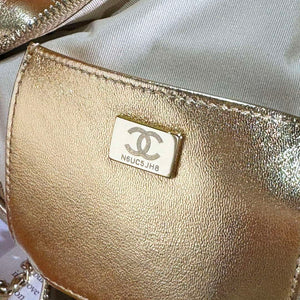 Chanel AS4579 Star Handbag metallic Lambskin gold metal Gold - Default Title - View 9