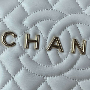 Chanel AS4579 Star Handbag metallic Lambskin gold metal Whtie - Default Title - View 2