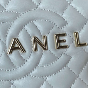 Chanel AS4579 Star Handbag metallic Lambskin gold metal Whtie - Default Title - View 3