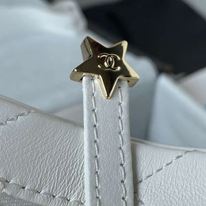 Chanel AS4579 Star Handbag metallic Lambskin gold metal Whtie - Default Title - View 5
