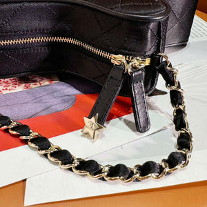 Chanel AS4579 Star Handbag Satin & gold-tone metal Black - Default Title - View 6